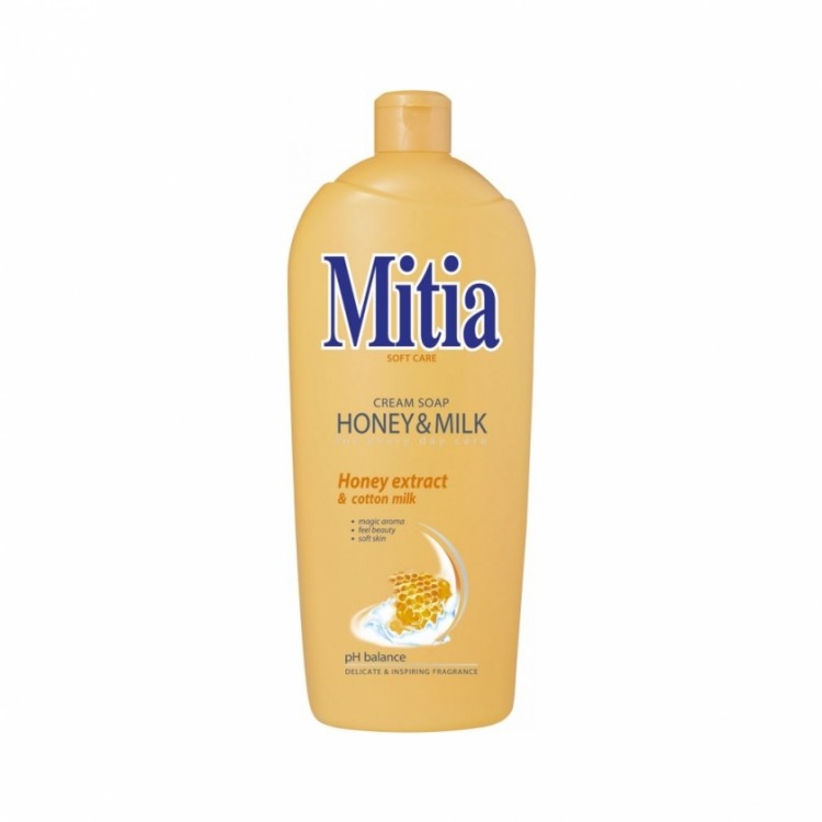 Mitia 1l tek. mýdlo Honey a Milk